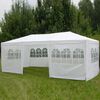 HI Gazebo with Sidewalls 3x6 m White