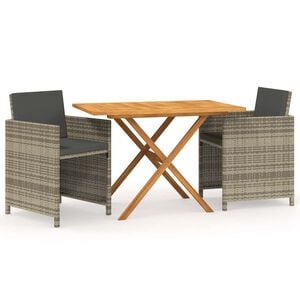 vidaXL Garden Dining Set | Grey, Anthracite