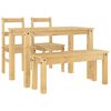 vidaXL 4 Piece Dining Set PANAMA Solid Wood Pine