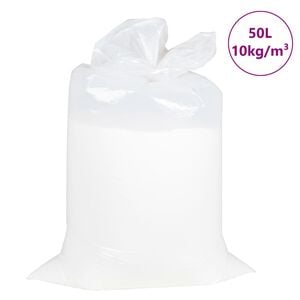 vidaXL Beanbag Filling EPS 50 L White 10 kg/m&sup3;