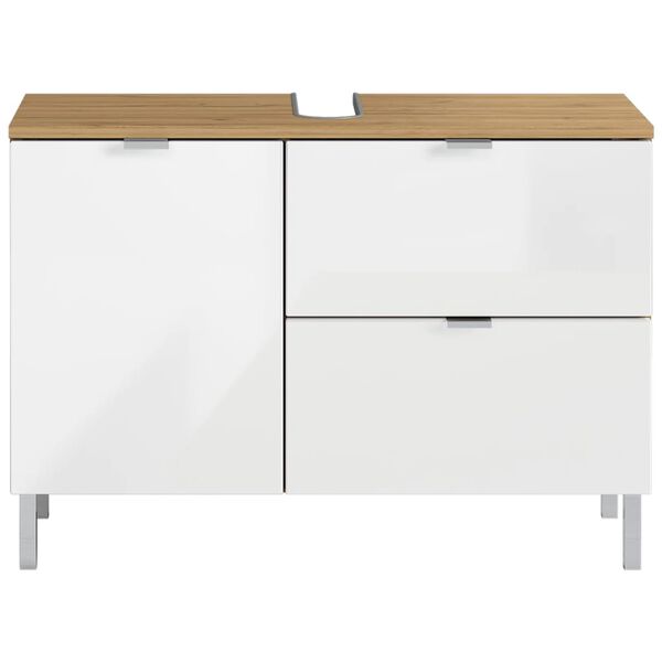 Germania Wash Basin Base Cabinet GW-Mauresa 34x80x56 cm Grandson-oak and White