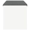 vidaXL Hall Bench with Cushion White 103 x 38 x 40 cm