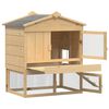 vidaXL Chicken Coop Brown 75 x 60 x 89 cm Solid Pine Wood