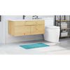 vidaXL Anti-slip Bath Mat Turquoise 50 x 80 cm PP