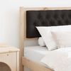 vidaXL Headboard Other Brown and black 75 cm Solid pine wood