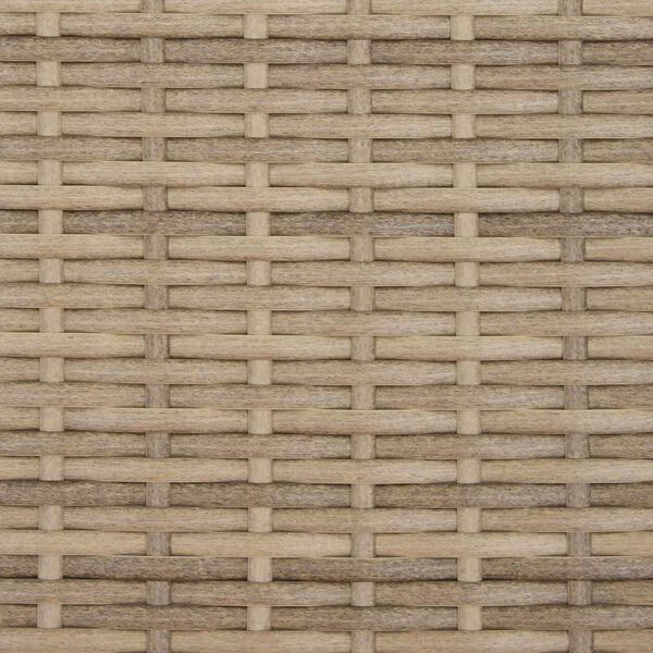 vidaXL Cabinet Beige 70 x 50 x 87 cm Polyester and Roly Ratten