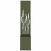 vidaXL Garden Privacy Screen Olive green 32 x 140 cm Cold-rolled steel