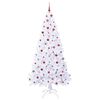 vidaXL Artificial Christmas Tree with Stand White 240 cm PVC and Steel