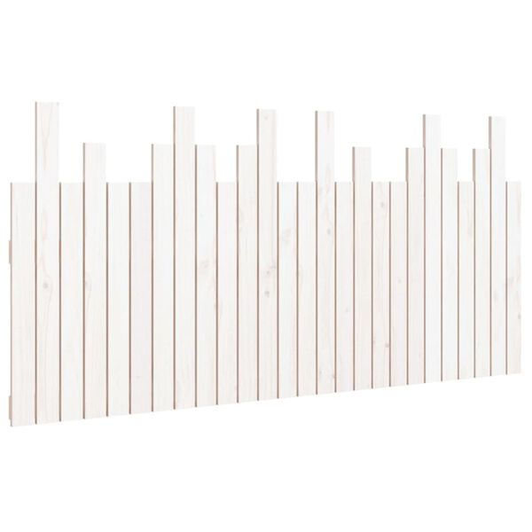 vidaXL Wall Headboard White 166x3x80 cm Solid Wood Pine