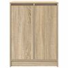 vidaXL Shoe Cabinet Sonoma Oak 57x34x76 cm Engineered Wood