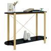 vidaXL Console Table Black 110x38x75 cm Engineered Wood