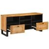 vidaXL TV Cabinet with Drawer Brown 100 x 33 x 46 cm Solid Mango Wood