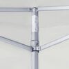 vidaXL Professional Folding Party Tent with 2 Sidewalls 2x2 m Steel White