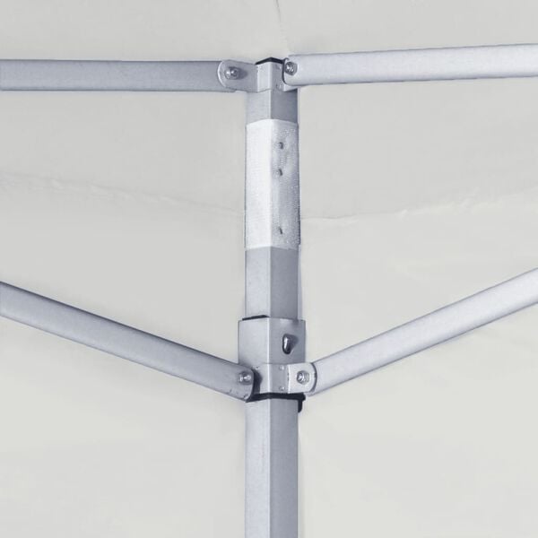 vidaXL Professional Folding Party Tent with 2 Sidewalls 2x2 m Steel White