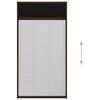 vidaXL Plisse Insect Screen for Windows Aluminium Brown 80x160 cm