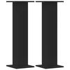 vidaXL Plant Stands 2 pcs Black 30x30x95 cm Engineered Wood