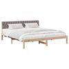 vidaXL Bed frame Brown and taupe 180 x 200 cm Solid pine wood