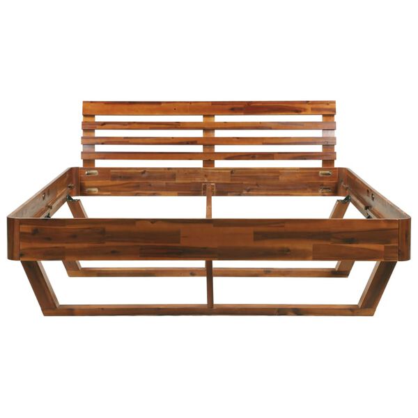 vidaXL Bed Frame without Mattress Solid Acacia Wood 160x200 cm