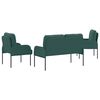 vidaXL Sofa Sets 3 pcs Dark Green 115 x 56 x 80 cm Plywood
