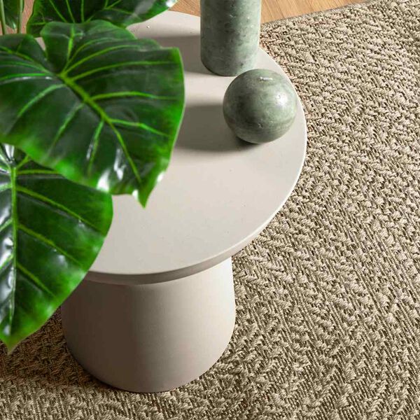 vidaXL Rug ZIZUR Beige 200x290 cm Jute Look Indoor and Outdoor
