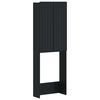 vidaXL Toilet Cabinet ZWOLLE Black 66 x 25.5 x 190 cm Engineered Wood