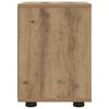 vidaXL Bedside Table Artisan Oak 30.5 x 30 x 43 cm Engineered Wood