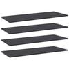 vidaXL Bookshelf Boards 4 pcs Grey 100x40x1.5 cm Engineered Wood