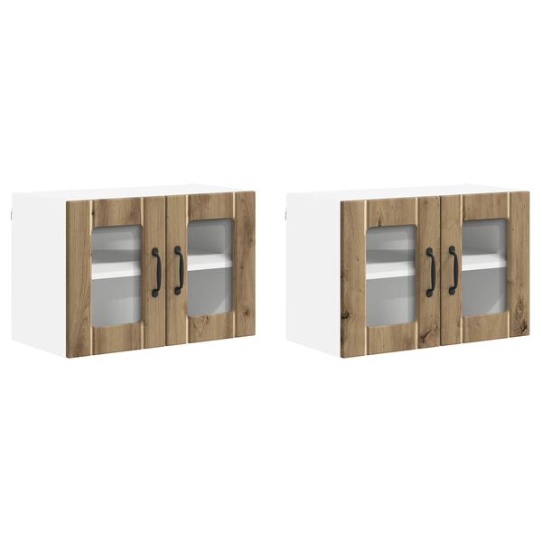 vidaXL Dishwasher Panel Lucca 2 pcs Artisan Oak 60 x 31 x 40 cm