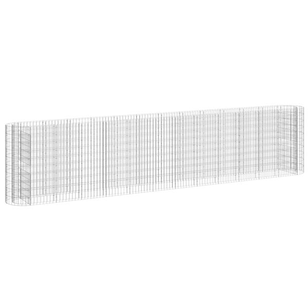 vidaXL Gabion Raised Bed Galvanised Iron 470x50x100 cm