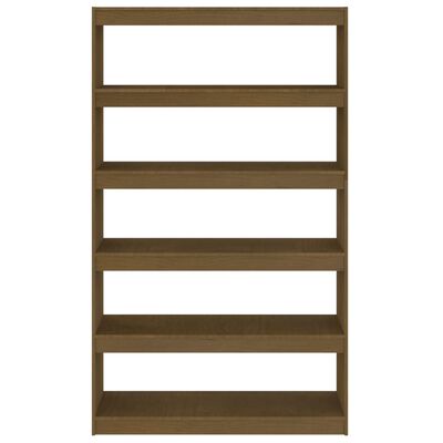 vidaXL Book Cabinet/Room Divider Honey Brown 100x30x167.5 cm Solid Pinewood