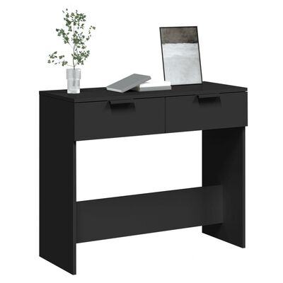 vidaXL Console Table Black 90x36x75 cm Engineered Wood