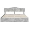 vidaXL Storage Bed Concrete Grey 200 x 200 cm Engineered Wood