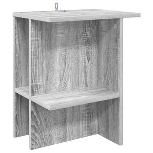 vidaXL Coffee Table Grey Sonoma 40 x 30 x 49 cm Engineered Wood