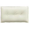 vidaXL Back Pillow Cream 80 x 50 cm Corduroy Fabric