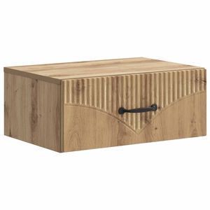 vidaXL Wall-Mounted Bedside Cabinet Artisan Oak 49 x 34.5 x 20 cm