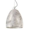 vidaXL Industrial Hanging Lamp 25 W Silver Round 42 cm E27