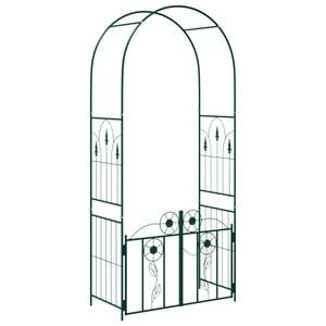vidaXL Garden Arch Green 102 x 50 x 218 cm Steel