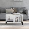 vidaXL Coffee Table High Gloss White 60x50x36.5 cm Engineered Wood