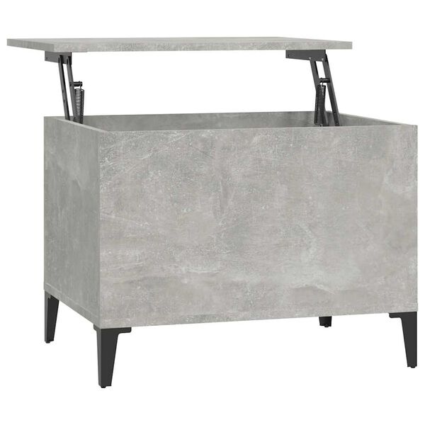 vidaXL Coffee Table Concrete Grey 60x44.5x45 cm Engineered Wood