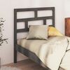 vidaXL Bed Headboard Grey 81x4x100 cm Solid Wood Pine