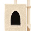 vidaXL Cat Tree with Sisal Scratching Posts Cream 97 cm