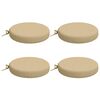 vidaXL 4-Piece Seat Cushions SOEST 4 pcs 100% Polyester Beige