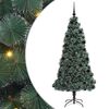 vidaXL Artificial Pre-lit Christmas Tree with Ball Set Green 210 cm