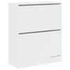 vidaXL Shoe Cabinet White 80x34x96.5 cm Engineered Wood