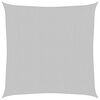 vidaXL Sun Shade Sail Light Grey 3.6x3.6 m 100% Polyester Oxford