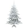 vidaXL Artificial Hinged Christmas Tree with 150 LEDs 150 cm PVC