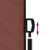 vidaXL Retractable Side Awning Brown 120x500 cm