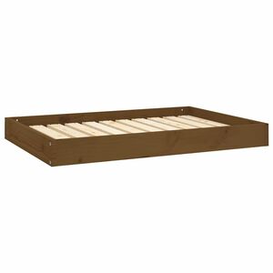 vidaXL Dog Bed Honey Brown 91,5x64x9 cm Solid Wood Pine