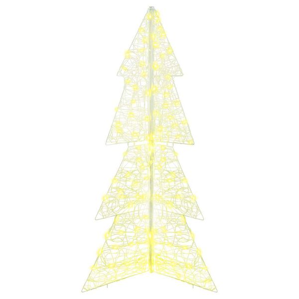 vidaXL Christmas Tree with 160 LEDs Warm White 150 cm Acrylic