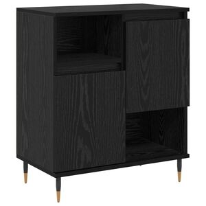 vidaXL Sideboard Black Oak 60 x 35 x 70 cm